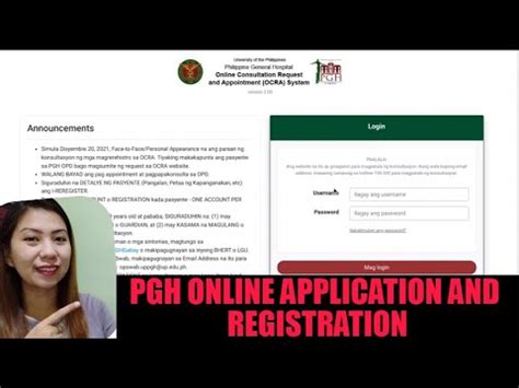 pghopd.up.edu.ph online registration|PGH OPD .